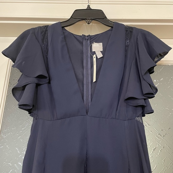 NWT ASOS navy maxi dress size 4 sassy and classy - Picture 4 of 10